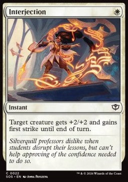 Secrets of Strixhaven 0022 Interjection (Foil)