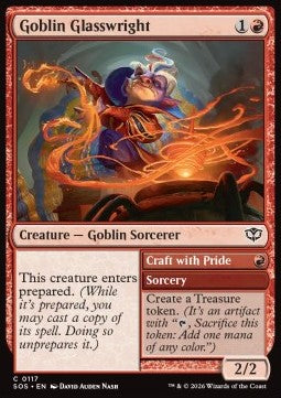 Secrets of Strixhaven 0117 Goblin Glasswright//Craft with Pride (Foil)