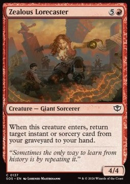 Secrets of Strixhaven 0137 Zealous Lorecaster