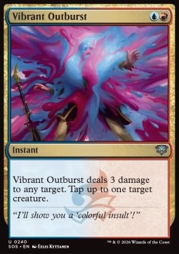 Secrets of Strixhaven 0240 Vibrant Outburst (Foil)