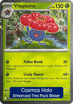 Phantasmal Flames 003/094 Vileplume (Cosmos Holo)