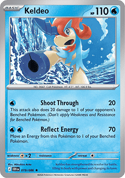Chaos Rising 019/086 Keldeo (Reverse Holo)
