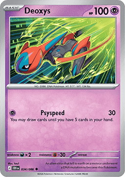 Chaos Rising 034/086 Deoxys (Reverse Holo)