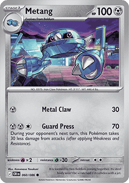 Chaos Rising 060/086 Metang (Reverse Holo)