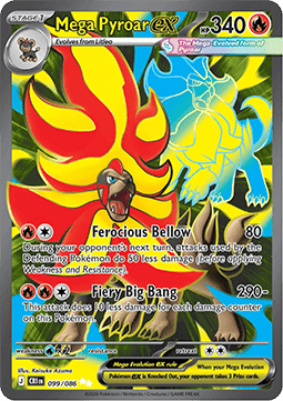 Chaos Rising 099/086 Mega Pyroar ex