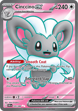Chaos Rising 105/086 Cinccino ex