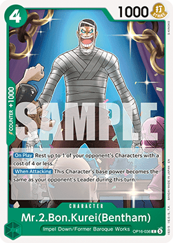 The Time of Battle OP16-036 Mr.2.Bon.Kurei(Bentham)