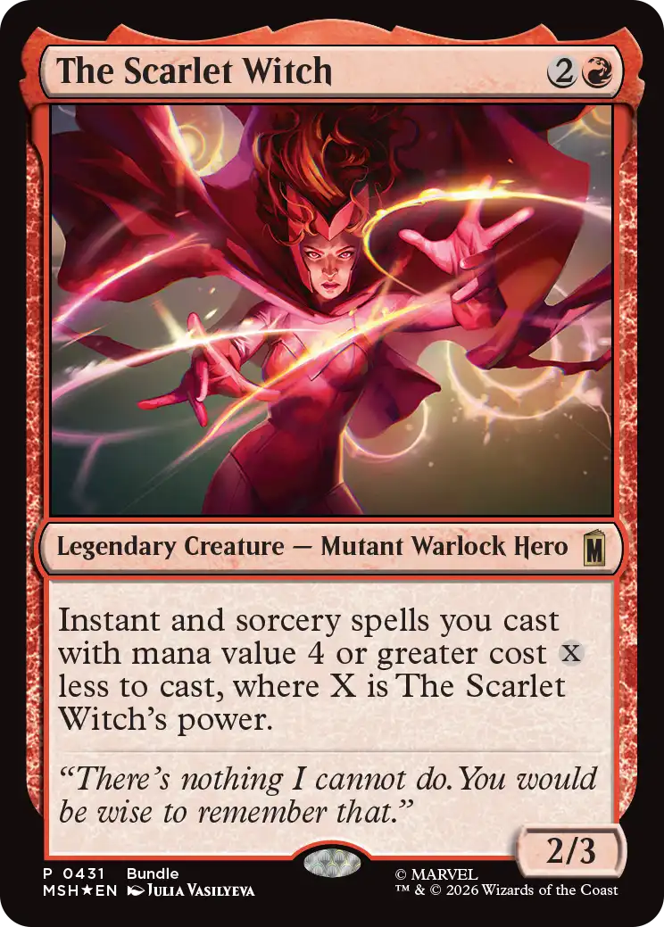 Marvel Super Heroes 0431 The Scarlet Witch (Foil Promo)