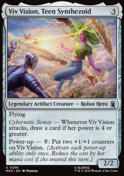 Marvel Super Heroes 0256 Viv Vision, Teen Synthezoid (Foil)