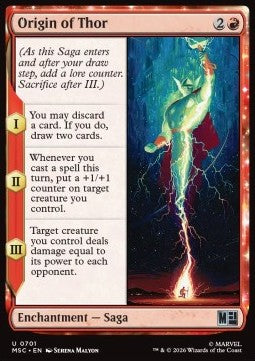 Marvel Super Heroes Commander 0701 Origin of Thor (Foil)