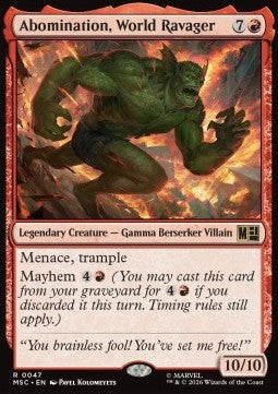 Marvel Super Heroes Commander 0047 Abomination, World Ravager