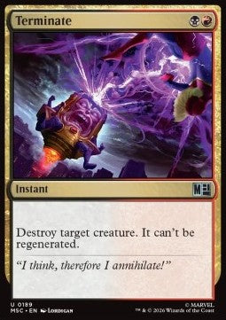 Marvel Super Heroes Commander 0189 Terminate