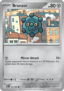 Pitch Black 063/084 Bronzor (Reverse Holo)