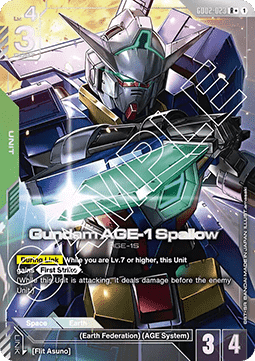 Gundam GD02-023 Gundam AGE-1 Spallow (Foil)(CB)