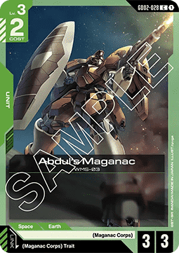 Gundam GD02-028 Abdul's Maganac