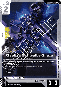Gundam GD02-082 Gaelio's Schwalbe Graze