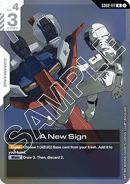 Gundam GD02-117 A New Sign (Foil)