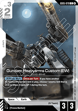 Gundam GD05-079 Gundam Heavyarms Custom (EW)