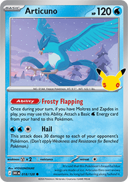 30th Celebration 018/128 Articuno (Holo)