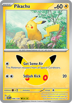 30th Celebration 046/128 Pikachu (Holo)