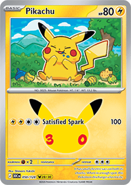 30th Celebration 050/128 Pikachu (Holo)