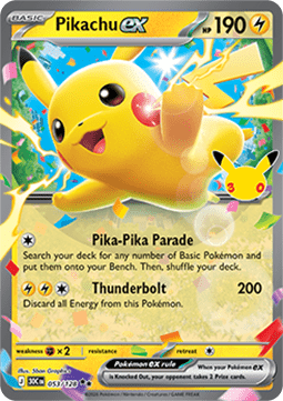 30th Celebration 053/128 Pikachu ex