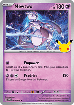 30th Celebration 063/128 Mewtwo (Holo)