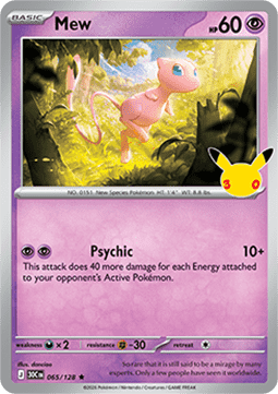 30th Celebration 065/128 Mew (Holo)