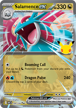 30th Celebration 109/128 Salamence ex