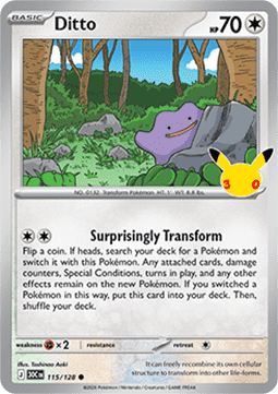30th Celebration 115/128 Ditto (Holo)