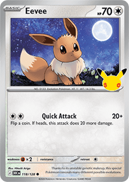 30th Celebration 118/128 Eevee (Holo)