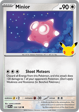 30th Celebration 124/128 Minior (Holo)