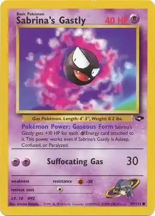 Gym Challenge 097/132 Sabrina's Gastly