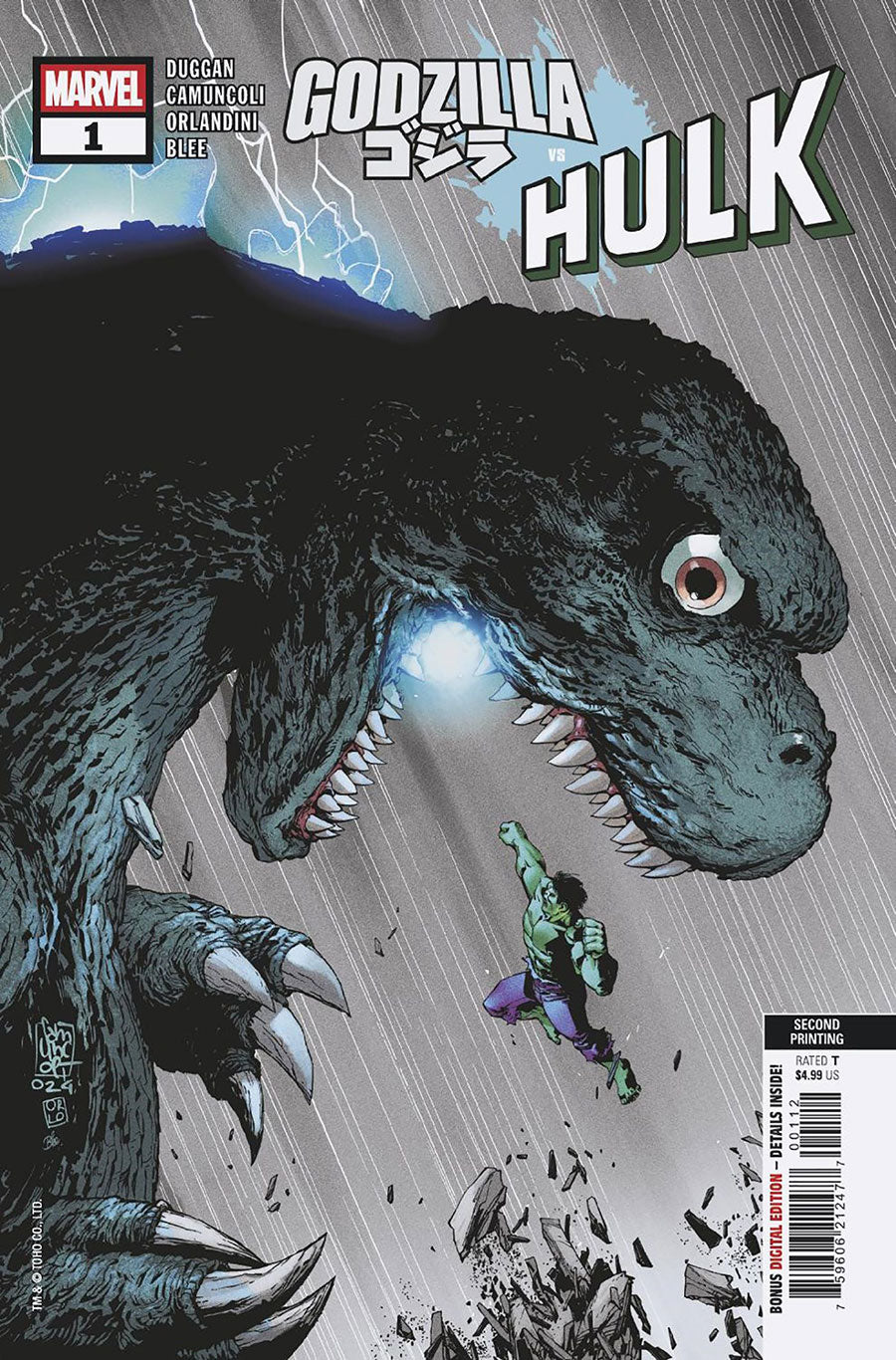 Godzilla Vs. Hulk #1 Marvel Comics (2025)