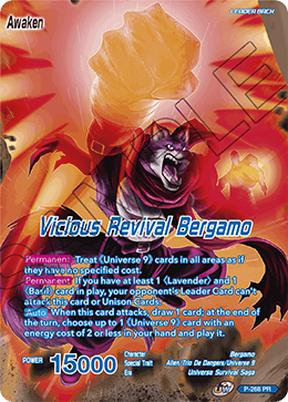 Bergamo/Vicious Revival Bergamo (Foil)(P-268PR) Dragon Ball Super