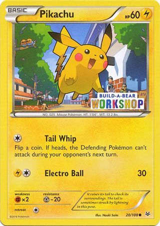 Roaring Skies 020/108 Pikachu (Build-A-Bear Workshop Promo)