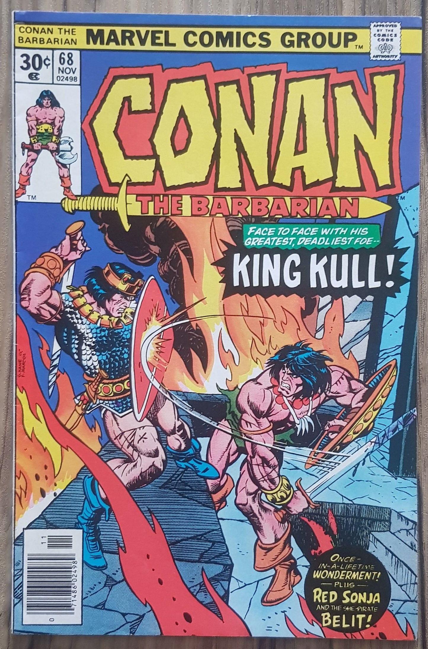 Conan the Barbarian #68 Marvel Comics (1970)