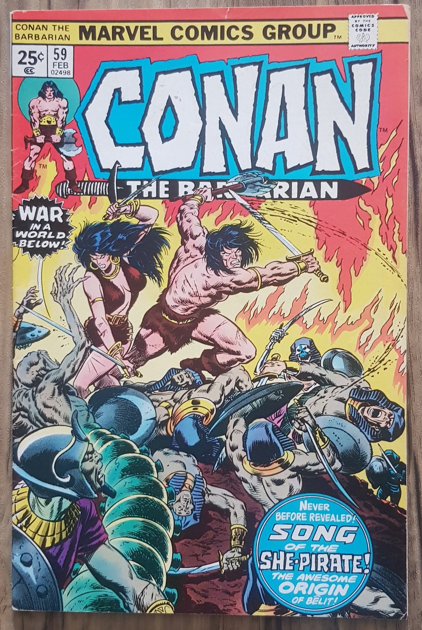 Conan the Barbarian #59 Marvel Comics (1970)