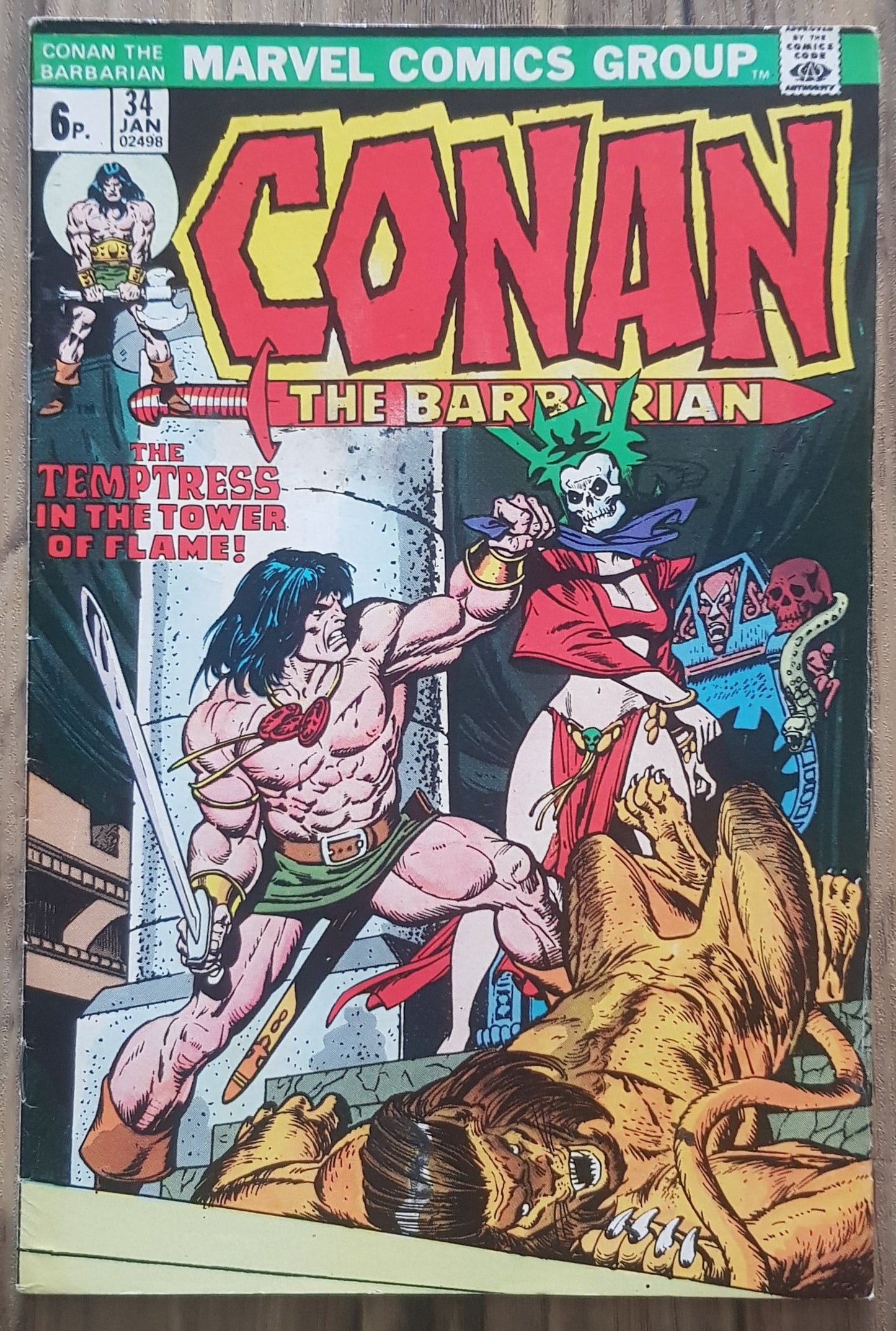Conan the Barbarian #34 Marvel Comics (1970)