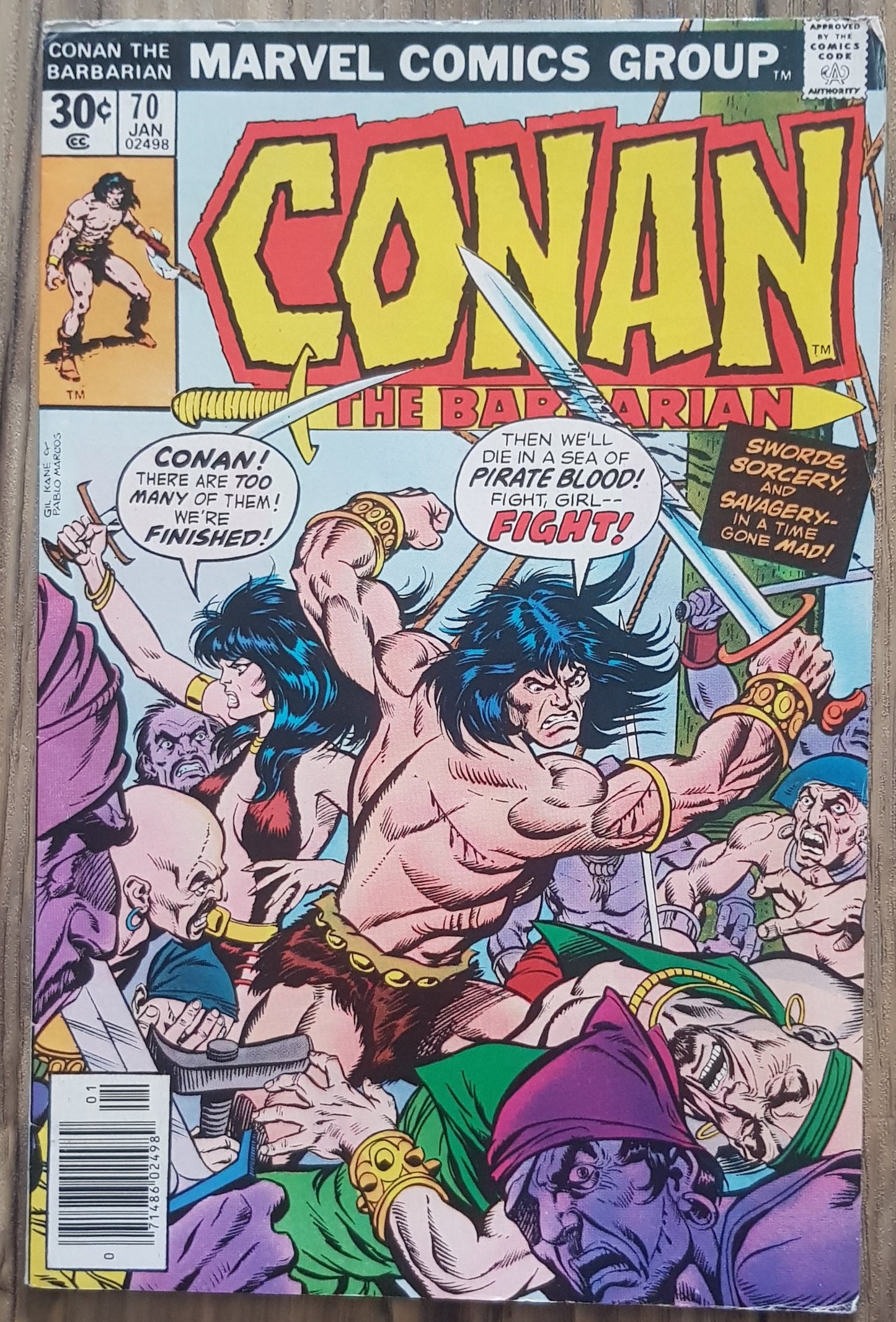 Conan the Barbarian #70 Marvel Comics (1970)
