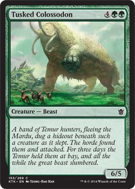 Khans of Tarkir 155/269 Tusked Colossodon