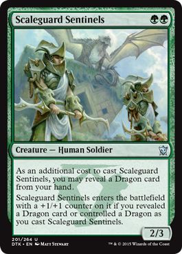 Dragons of Tarkir 201/264 Scaleguard Sentinels