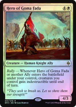 Battle for Zendikar 031/274 Hero of Goma Fada (Foil)