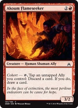 Oath of the Gatewatch 101/184 Akoum Flameseeker