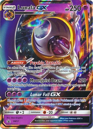 Sun & Moon Promo SM017 Lunala GX (Half Art)