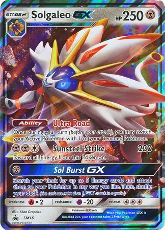 Sun & Moon Promo SM16 Solgaleo GX (Half Art)