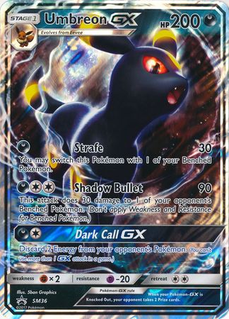 Sun & Moon Promo SM036 Umbreon GX (Half Art)
