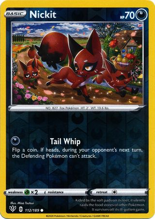 Darkness Ablaze 112/189 Nickit (Reverse Holo)
