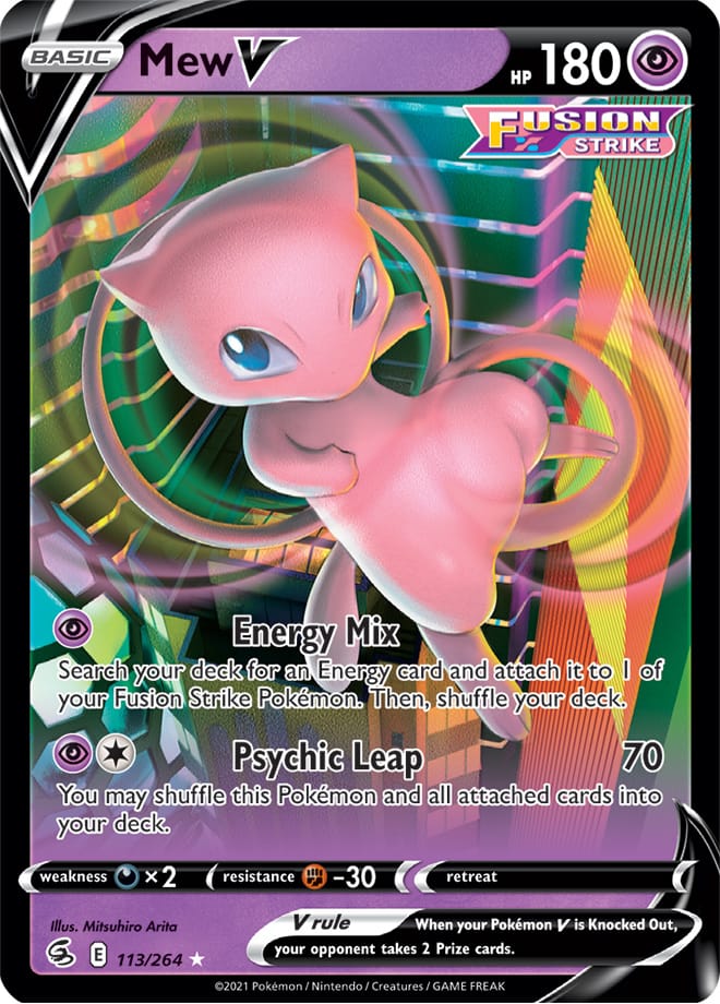 Fusion Strike 113/264 Mew V (Half Art)