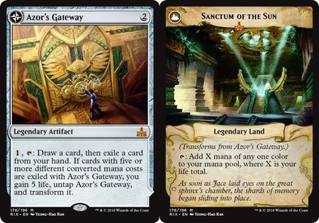 Rivals of Ixalan 176/196 Azor's Gatewat/Sanctum of the Sun